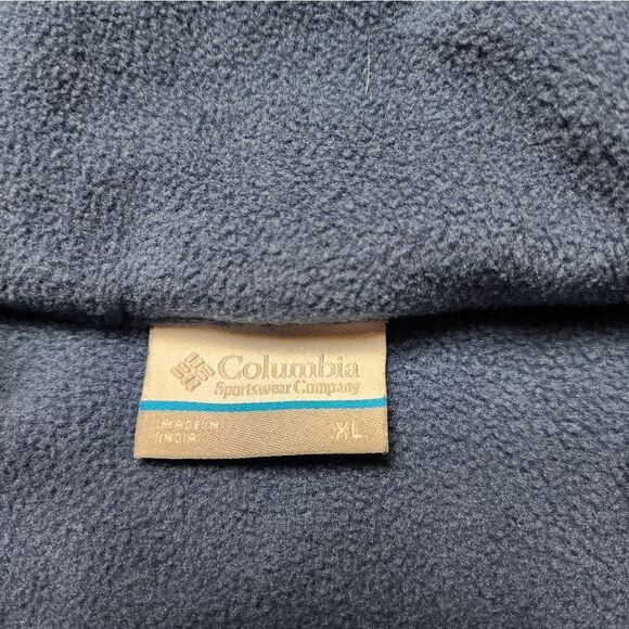 Columbia Fleece Jacket Full Zip Blue Mens Size Extra Large XL - Picture 9 of 9